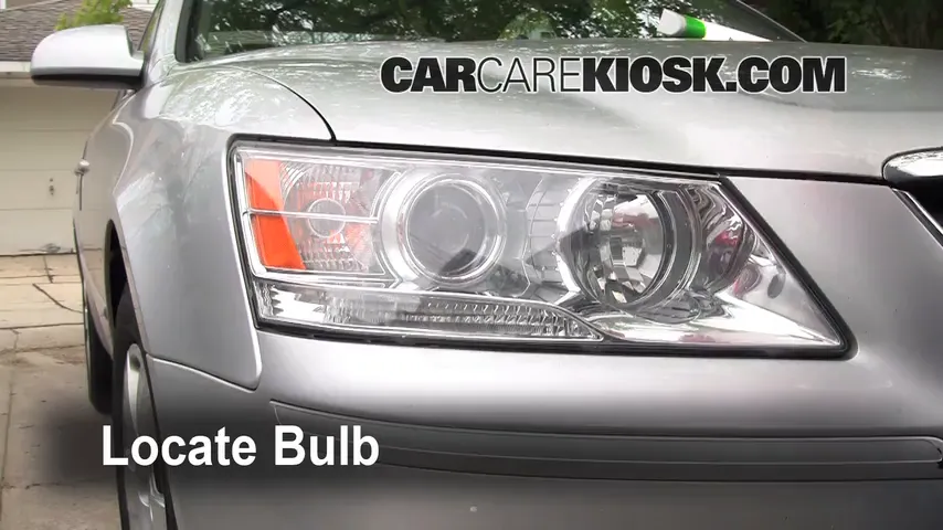 2009 Hyundai Sonata GLS 2.4L 4 Cyl. Lights Highbeam (replace bulb)